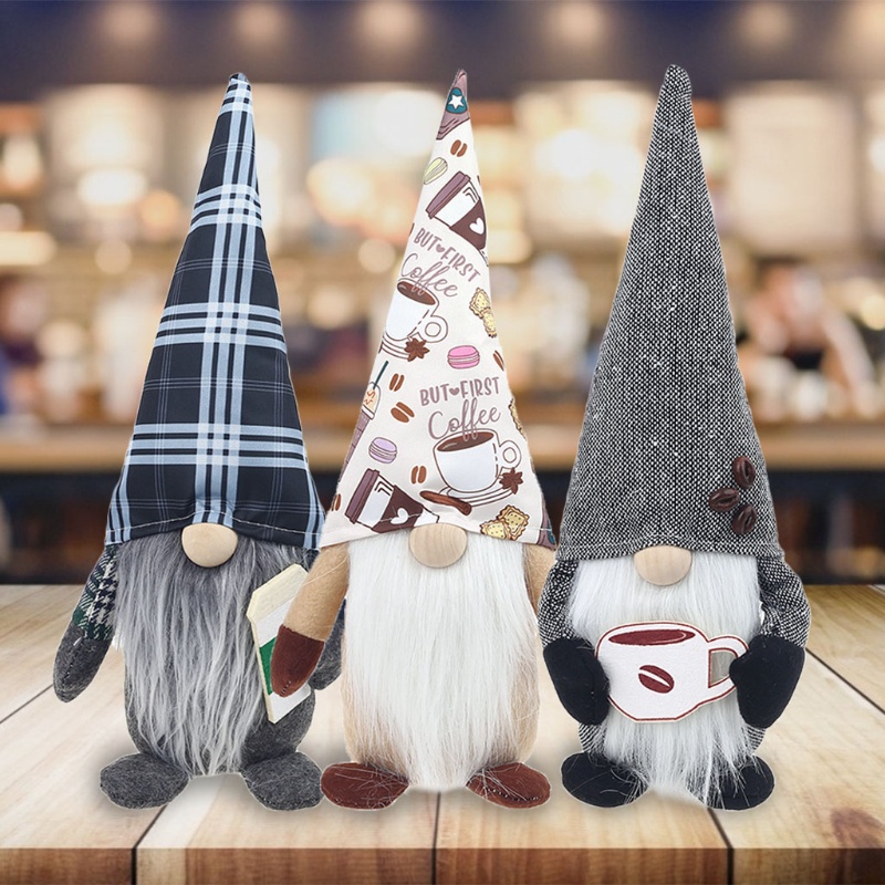 Phụ Kiện Trang Trí Nhà Cửa Hình Chú Lùn Ma Cà Phê Blala Gnome Handmade Độc Đáo