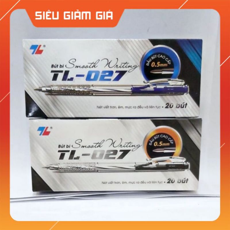 HỘP GỒM 20C BÚT BI MỰC XANH VÀ ĐEN CHÍNH HÃNG THIÊN LONG