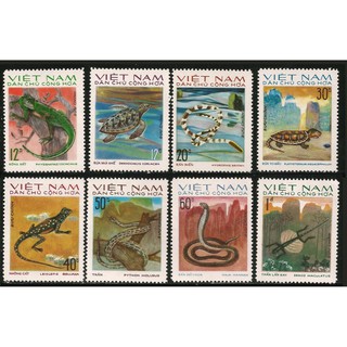 Tem sưu tập MS 305 Tem Việt Nam 1975 Bò Sát ( 8 tem )