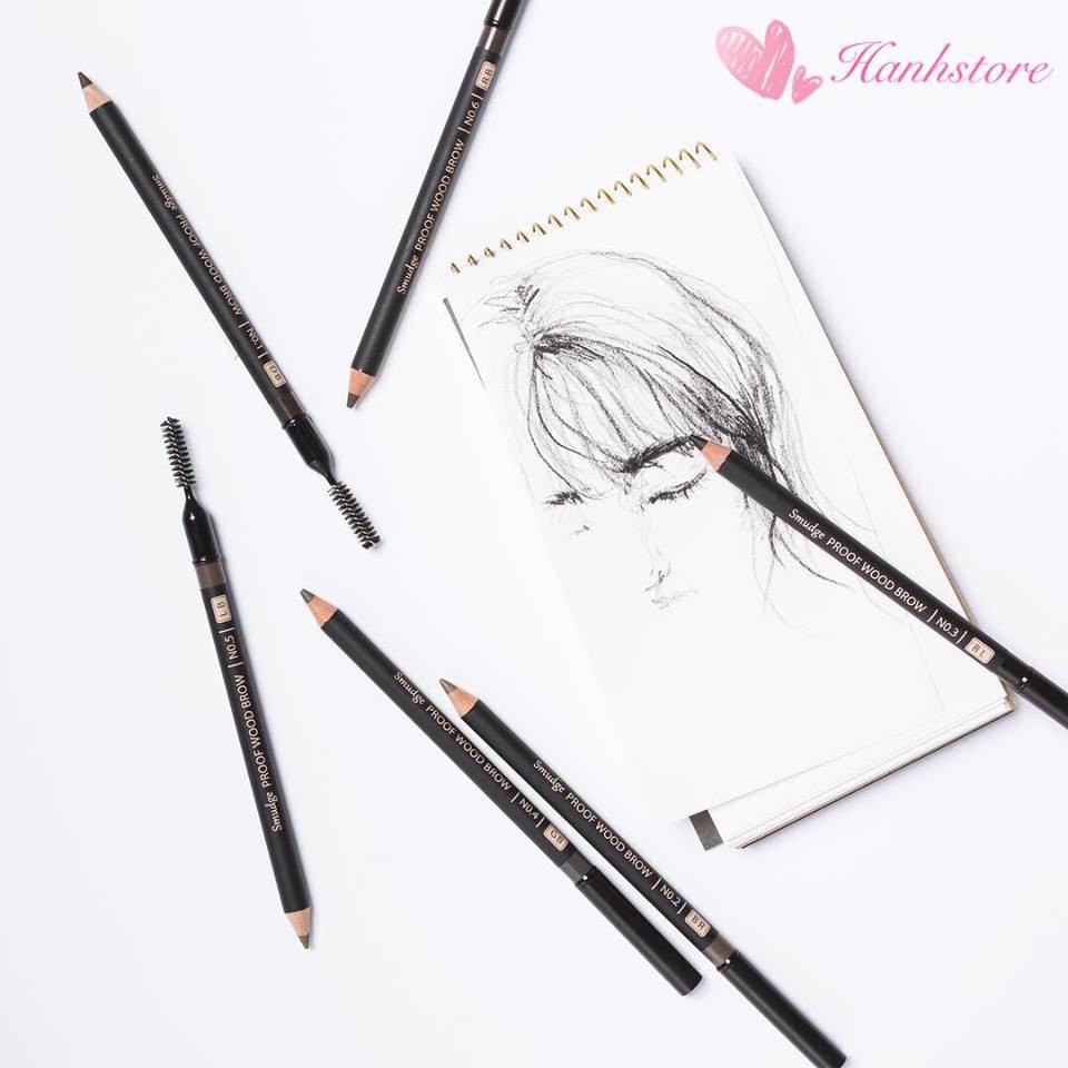 Chì Kẻ Mày 2 Đầu Missha The Style Smudge-proof Wood Eyebrow