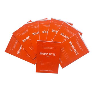 Hóa đơn bán lẻ A4 2 liên 100 tờ