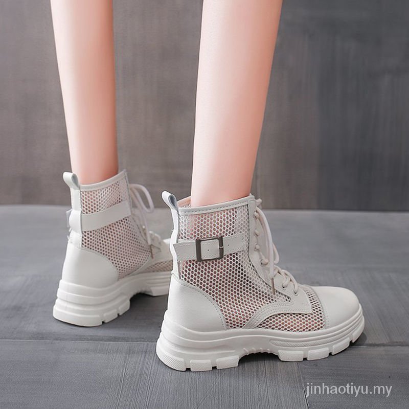 Giày Bốt Lưới Thoáng Khí Thời Trang Mùa Hè Cho Nữ Dr. Martens Mỏng2021