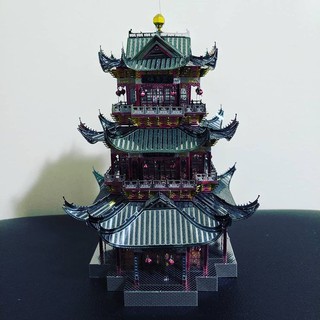 Đồ chơi lắp ráp mô hình 3d bằng kim loại piececool bảo tháp juyuan