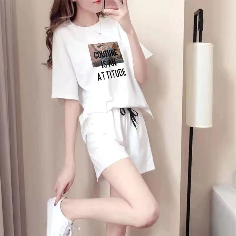 Bộ đồ ngủ chất liệu cotton tay ngắn thời trang mùa hè dành cho nữ