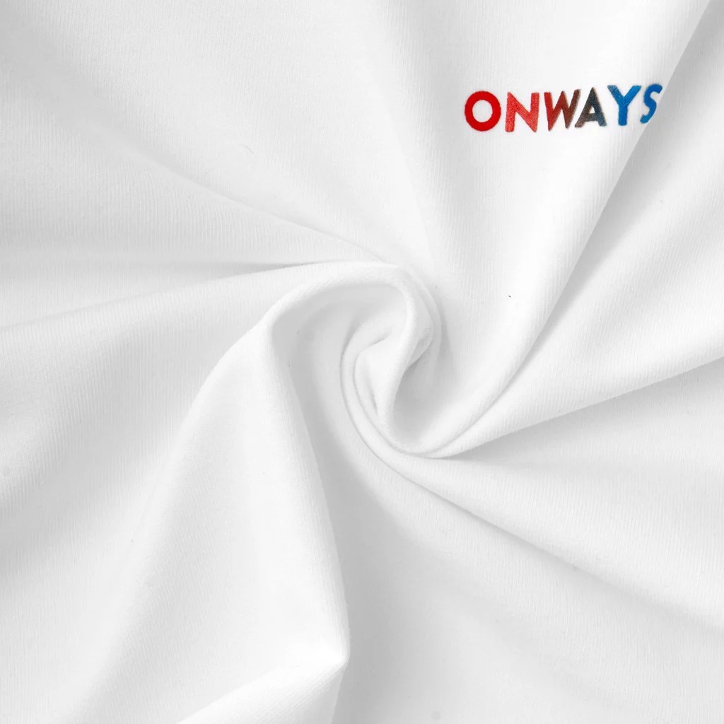 Áo Thun Croptop thể thao tập gym tay dài logo in chuyển màu ONWAYS chất vải mềm nhẹ, co giãn tốt