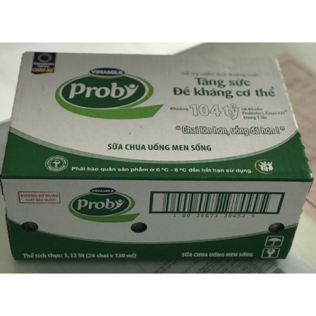 Thùng 24 chai SỮA CHUA UỐNG PROBI CÓ ĐƯỜNG 130ML