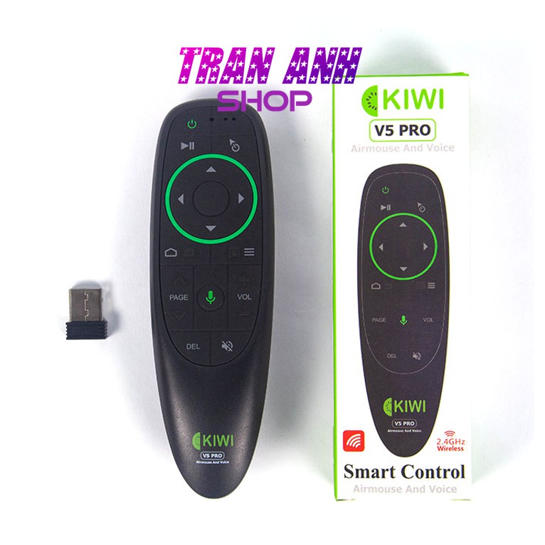 Chuột bay điều khiển giọng nói Kiwi V5 Pro, dùng cho Android Box, Smart TV