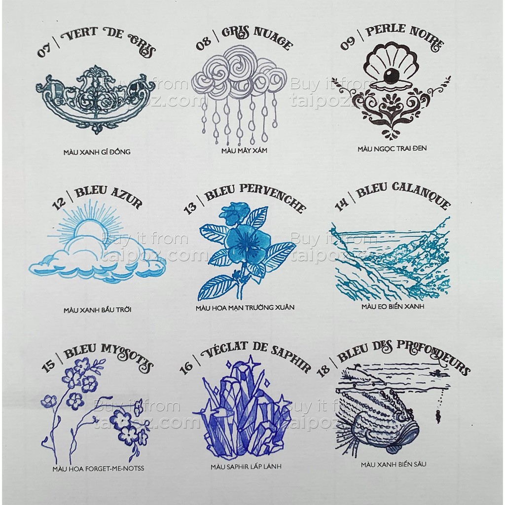 - Mực bút máy J. Herbin