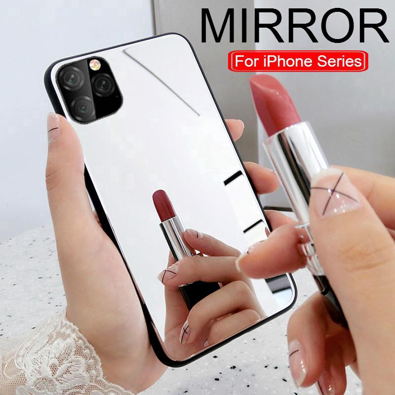 Ốp điện thoại tráng gương dành cho điện thoại IPhone11 Pro Max 8 7 6 6s Plus 11 Pro XS XR XSmax