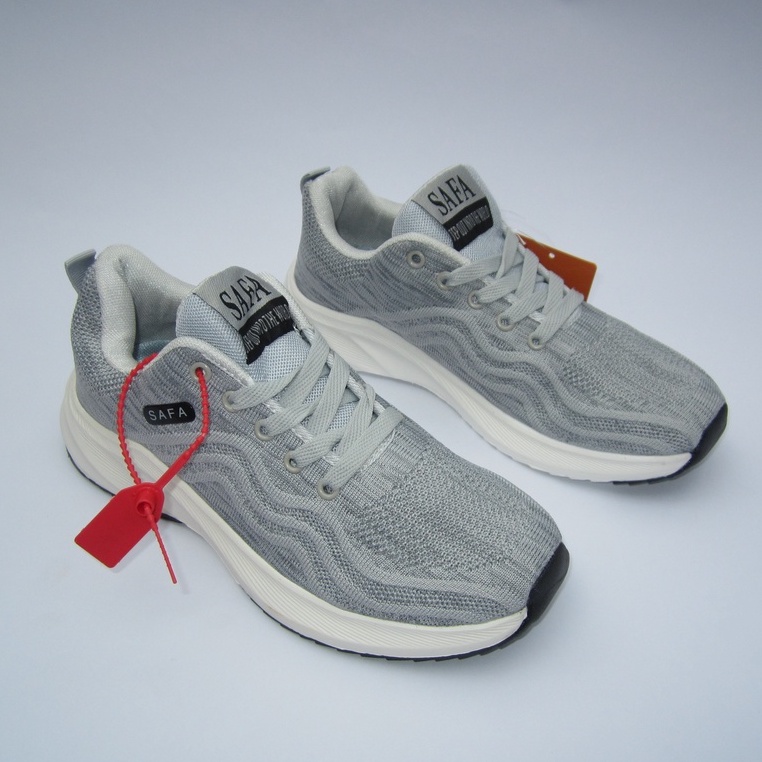 Giày Safa Thể Thao Sneakers Nam Màu Xám Đế Phylon Vải Dệt Siêu Nhẹ, Êm Chân ATS06