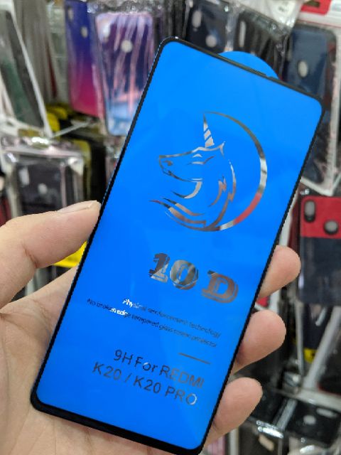Cường lực 10D thế hệ mới cho Redmi K20 Pro / K20 / Mi 9T  full màn bóng đẹp ôm màn 2.5D