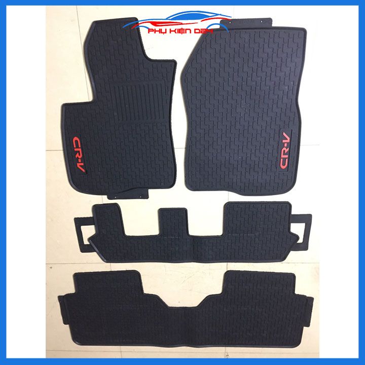Thảm lót sàn cao su cho xe CRV, CR-V 2018-2019-2020-2021-2022-2023 chuẩn theo xe chịu lực tốt