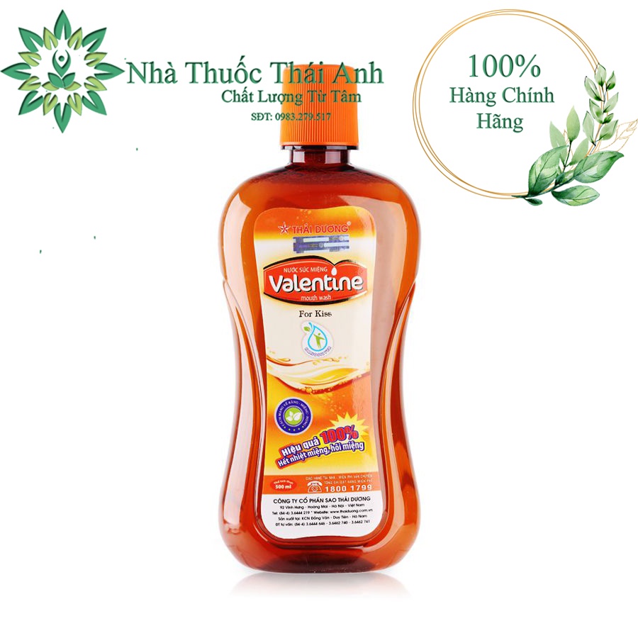 NƯỚC SÚC MIỆNG VALENTINE CHAI 500ML