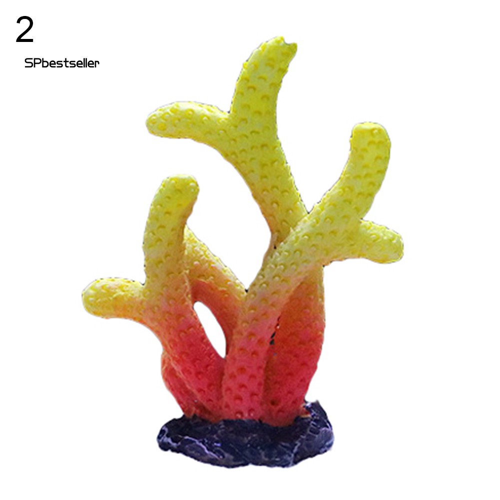 San hô nhựa màu sắc tươi sáng dùng để trang trí bể cá