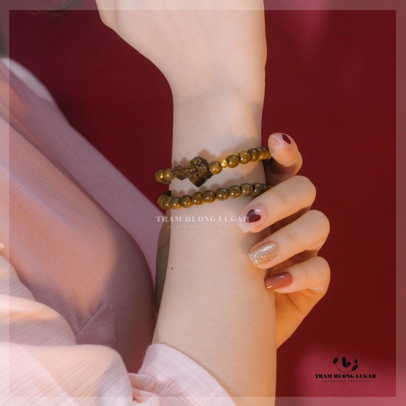 Chuỗi tràng hạt Mân Côi 50 hạt - Thương Hiệu Trầm Hương Lugar - Size 6|8mm