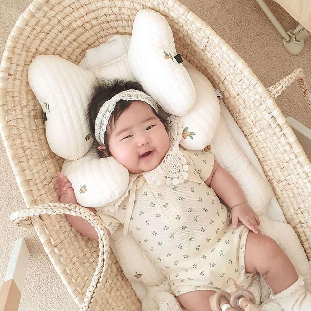 Đệm Lót Xe Đẩy Em Bé Mềm Mại Thêu Hình Gấu Dễ Thương