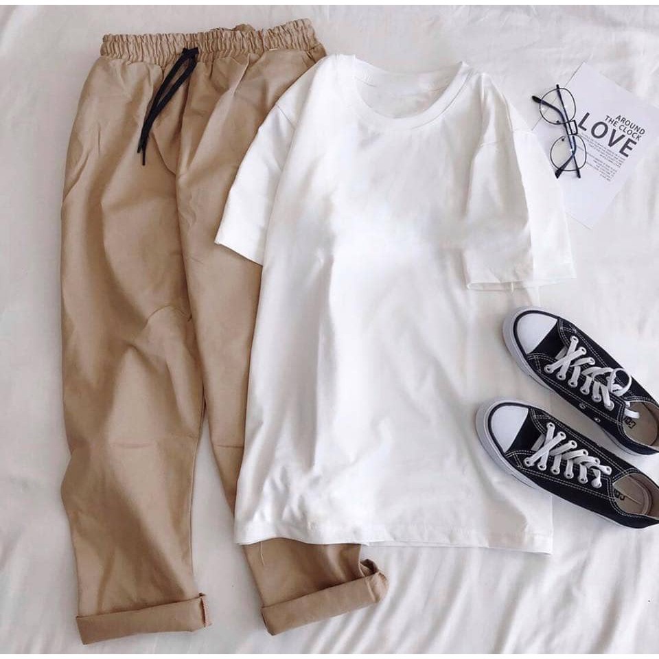 NHẬP VUMITDTK GIẢM 10K ĐƠN 99K_COMBO ÁO THUN TAY LỠ VÀ QUẦ BAGGY