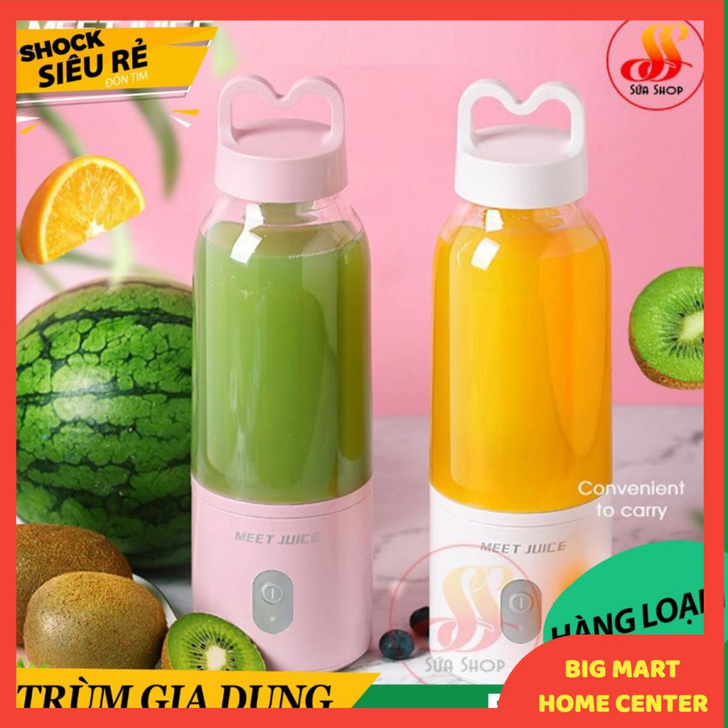 [Mã ELHA22 giảm 5% đơn 300K] [Hàng Loại 1] Máy Xay Sinh Tố Cầm Tay Mini Meet Juice Tiện Dụng