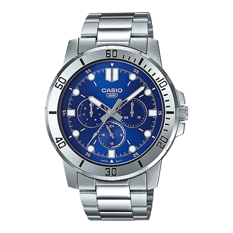 Đồng Hồ Casio Nam Dây Kim Loại MTP-VD300D-2EUDF Chính Hãng