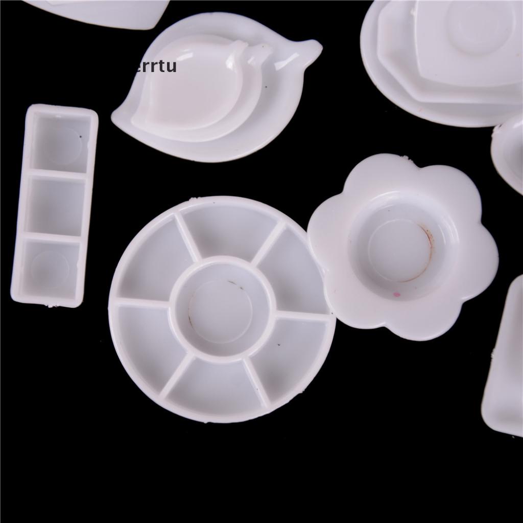 Set 10-15 Dĩa Ly Tách / Chén Dĩa Mini Tỉ Lệ 1: 12 Trang Trí Nhà Búp Bê