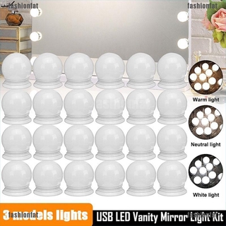 Bộ dây đèn LED tròn gắn gương trang điểm