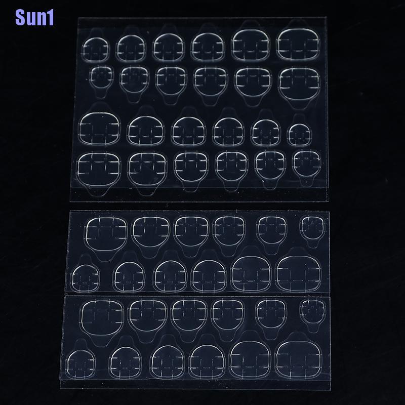 (Hàng Mới Về) Bộ 240 Miếng Dán Móng Tay 2 Mặt Tiện Lợi