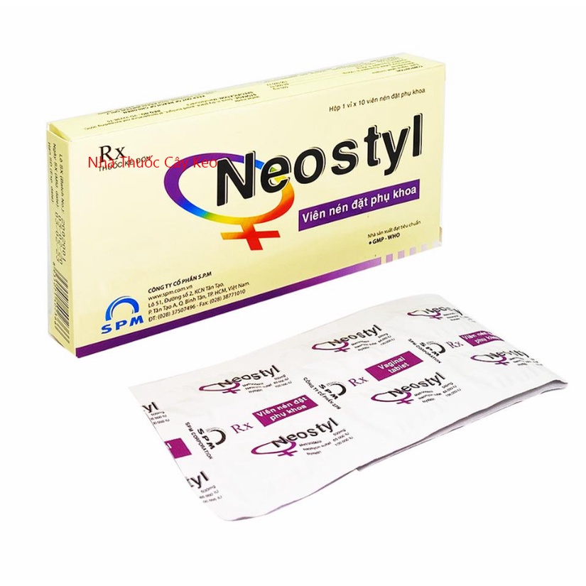 N.e.o.Styl hộp 10 viên - hàng chính hãng S.P.M viên đặ.t viêm nấm ngứa khí hư phụ khoa