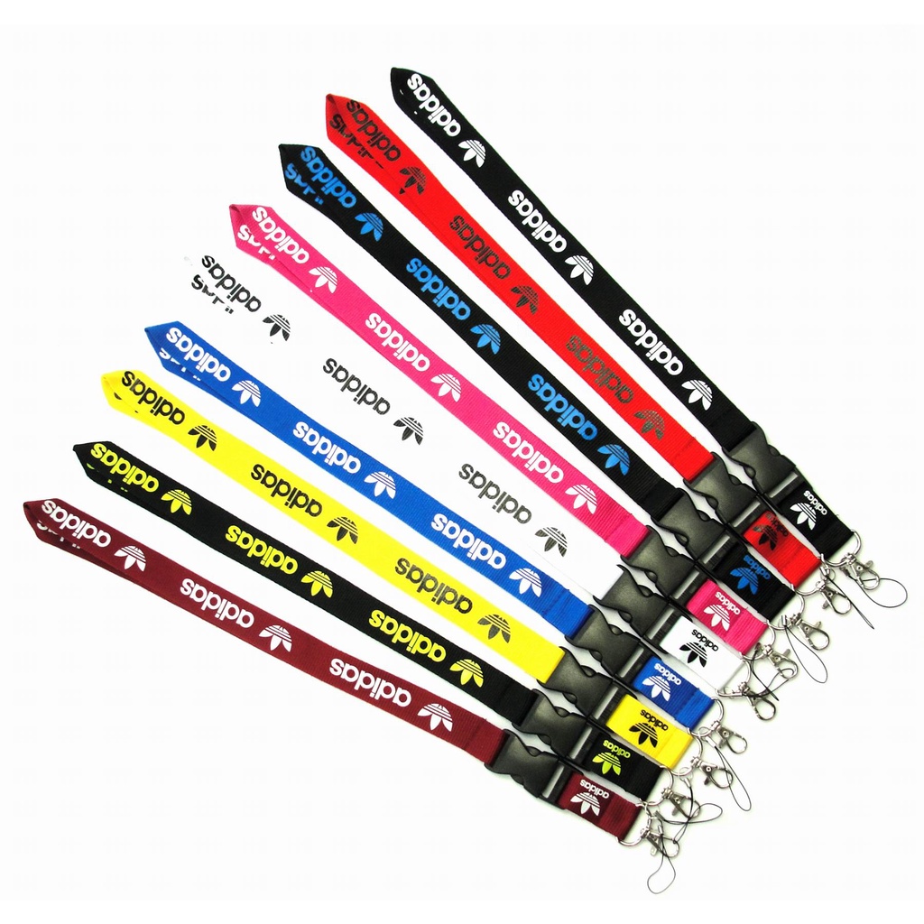 Dây đeo điện thoại/thẻ ID/chìa khóa chống thất lạc tiện lợi in logo Adidas