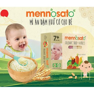 200g Mì sợi ăn dặm hỗn hợp rau củ hữu cơ cho bé MenNoSato