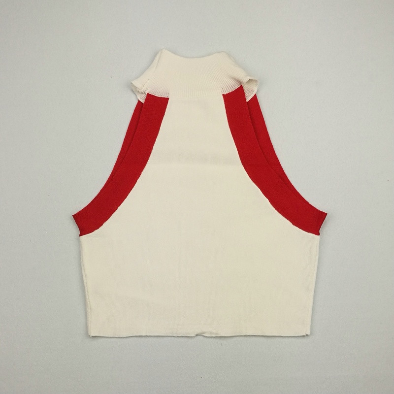 Áo croptop SUXI dệt kim cổ chữ V thiết kế phong cách Mỹ thời trang mùa hè