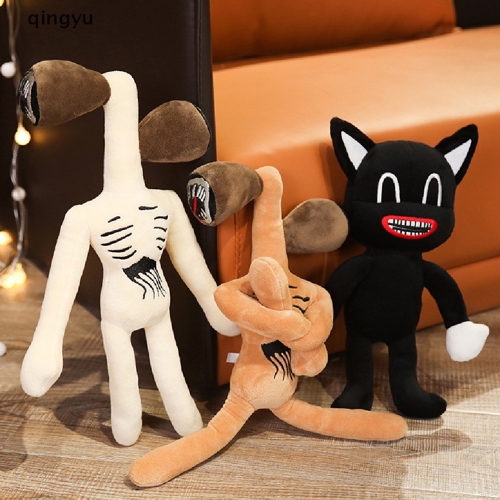 qingyu   Anime Siren Head Scary Sirenhead Cat Soft Cartoon Stuffed Kids Gift PLI