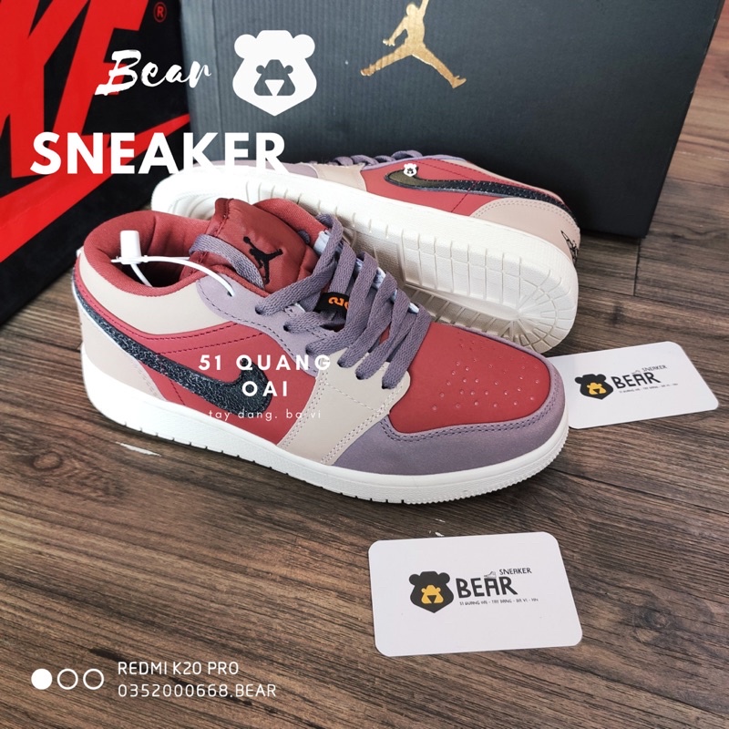 [Bear_sneaker] Giày thể thao J0RDAN 1 Low Canyon bản một một