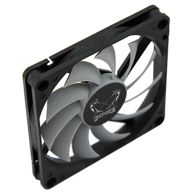 Quạt tản nhiệt fancase 8cm Scythe KAZE-HACHI 80mm - Slim fan mỏng 10mm, tốc 3000rpm, điều tốc PWM, hiệu năng cao