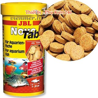 JBL NovoTab Thức ăn viên dán dành cho cá trong hồ thủy sinh ( Đức) - jbl tab 160 viên