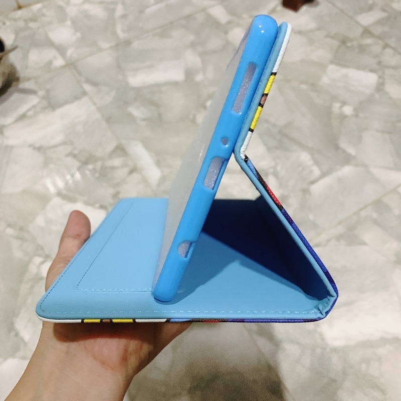 Bao da , ốp lưng Galaxy Tab A7 lite/ T220 / T225 khay dẻo hình doremon, Kity dễ thương