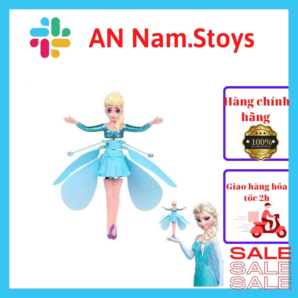 Nàng Tiên Bay.Đồ chơi bay cảm ứng bằng tay họa tiết công chúa Frozen có phát sáng độc đáo