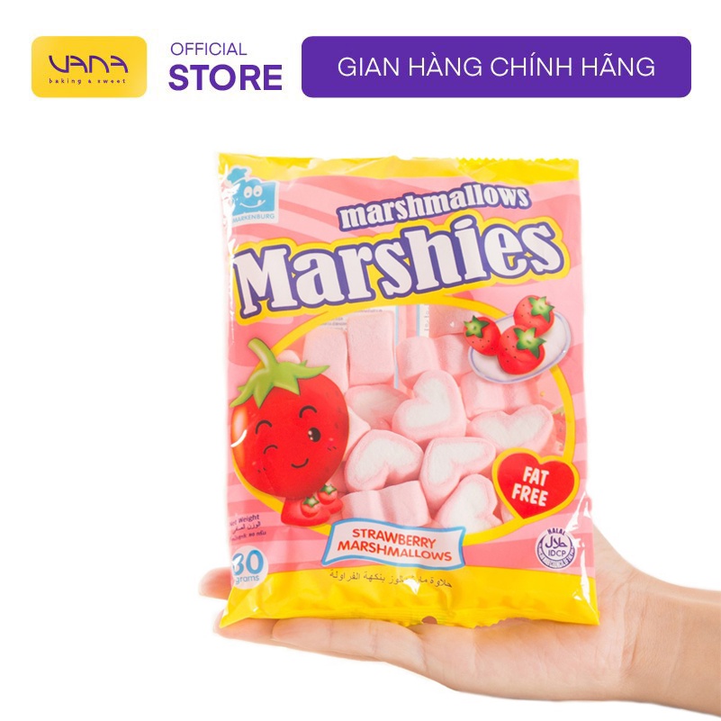 KẸO MARSHMALLOW HƯƠNG DÂU 80G DẺO CAO CẤP