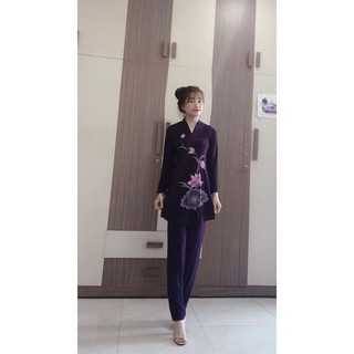 Bộ đồ lam đi chùa, ao lam di chua dep