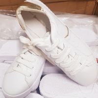 Giày STRADIVARIUS WHITE TRAINERS WITH HELL DETAIL