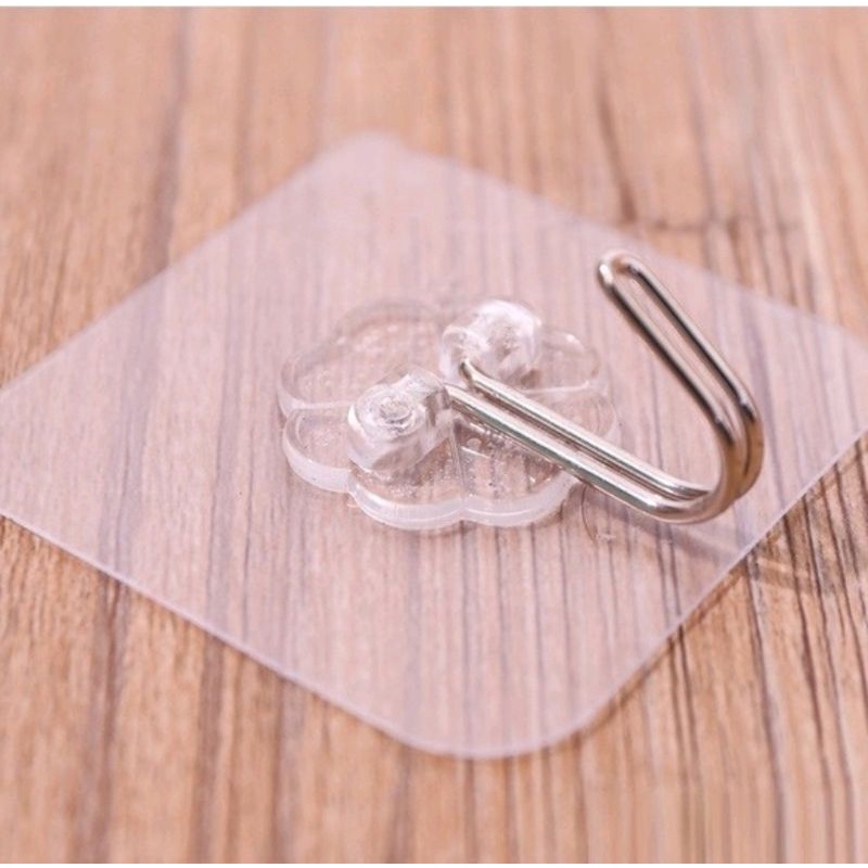 Móc Dán Tường Siêu Dính Trong Suốt Chịu Lực Tốt Treo Tường