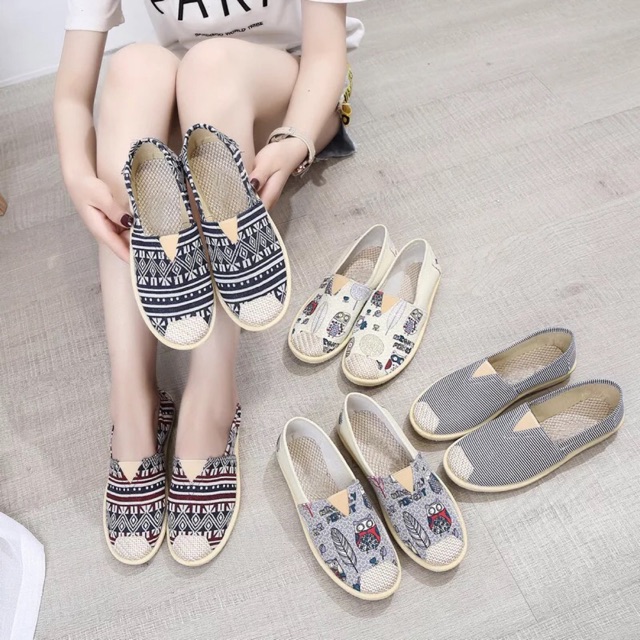 GIÀY LƯỜI VẢI NỮ