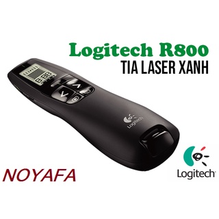 Bút trình chiếu, bút chỉ Slide R800 Logitech laze màu xanh, đỏ tùy chọn cao cấp