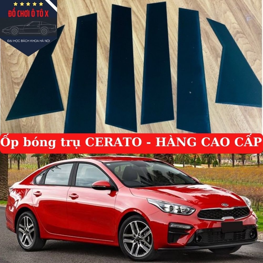 Ốp bóng trụ cửa xe KIA CERATO, ốp trụ bóng KIA CERATO