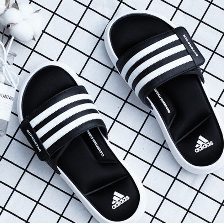 Adidas SuperStar Slide Memory Foam Velcro Dép thể thao Chống trượt Giảm chấn trượt Ngoài trời Thường xuyên Flip Flop cho nam và nữ