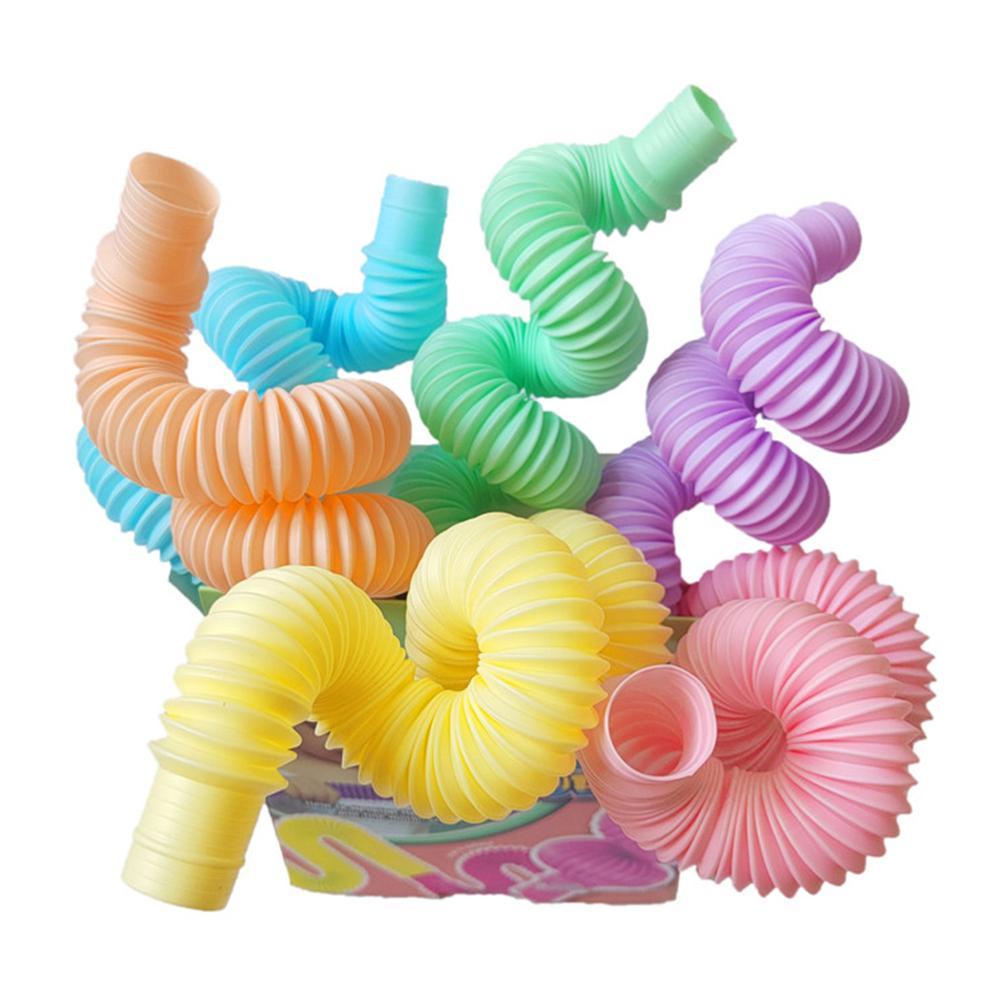 Đồ Chơi Ống Gấp Nhiều Màu Sắc Kích Thước Lớn 21Cm Giảm Căng Thẳng Sáng Tạo