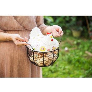 (San) Giỏ đựng trứng gà hình con gà