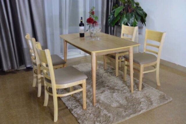 Bộ bàn ghế ăn Cabin 4 Ghế | BigBuy360 - bigbuy360.vn