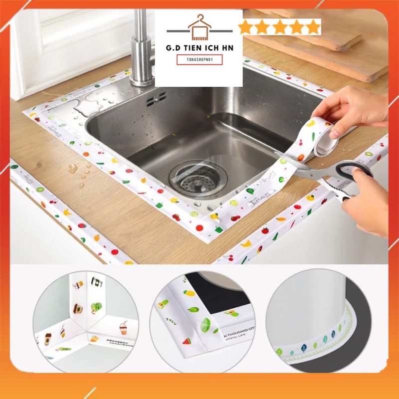 Cuộn băng keo dán chống thấm chậu rửa bát - bếp ga - bệ vệ sinh đa năng