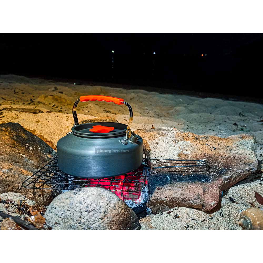 Ấm đun nước 1,1 lit siêu nhẹ chuyên phượt du lịch cắm trại