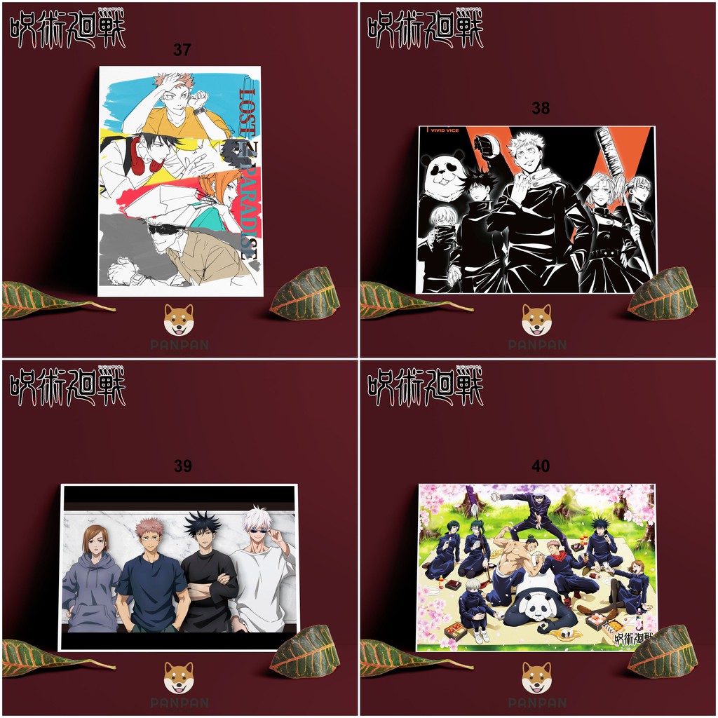 Postcard Cao Cấp - Poster Jujutsu Kaisen